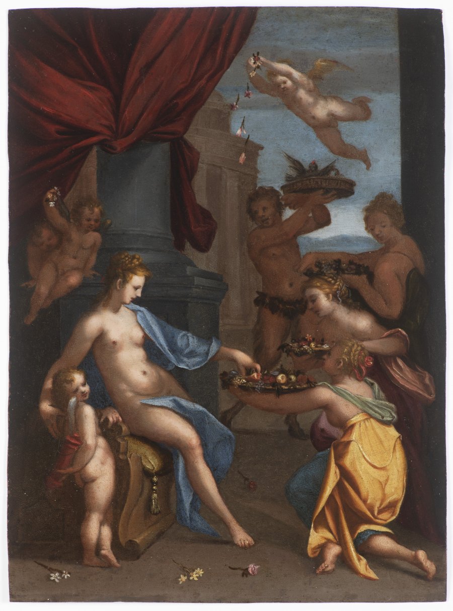 VENUS HONORED BY NYMPHS AND A FAUN
