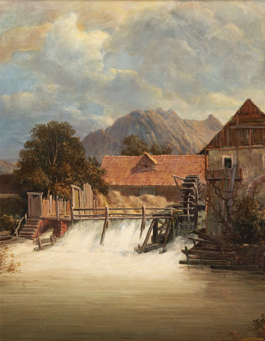 WATER MILL IN THE MOUNTAINS