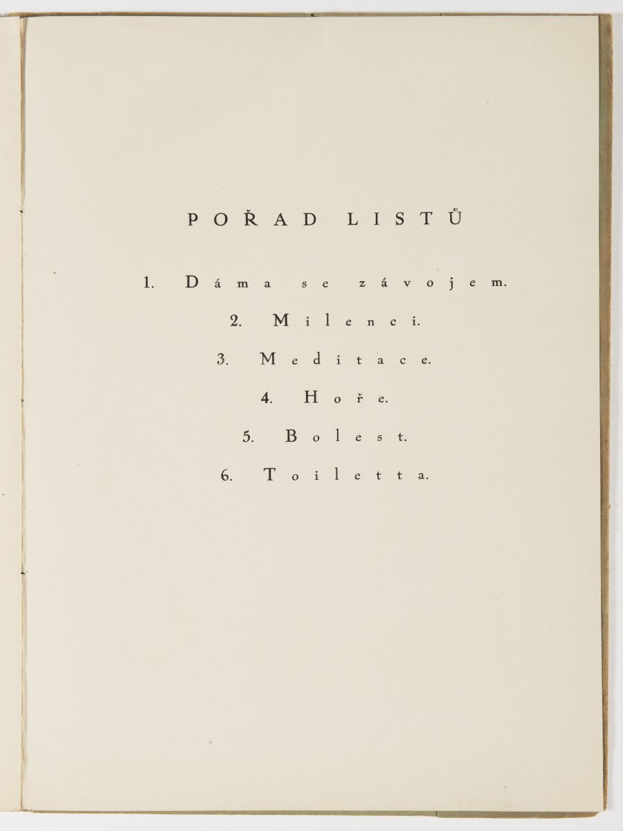 AN ALBUM OF LITHOGRAPHS BY JAN ZRZAVÝ WITH TEXTS BY EWALD KLEINER