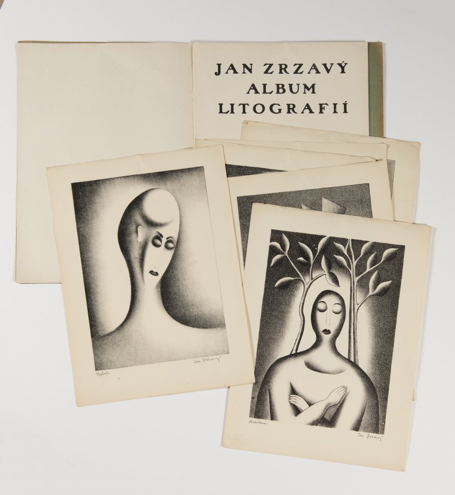 LITHOGRAPHIE-ALBUM VON JAN ZRZAV MIT TEXTEN VON EMIL KLEINER