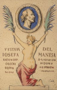 POSTER DESIGN FOR A JOSEF MÁNES EXHIBITION