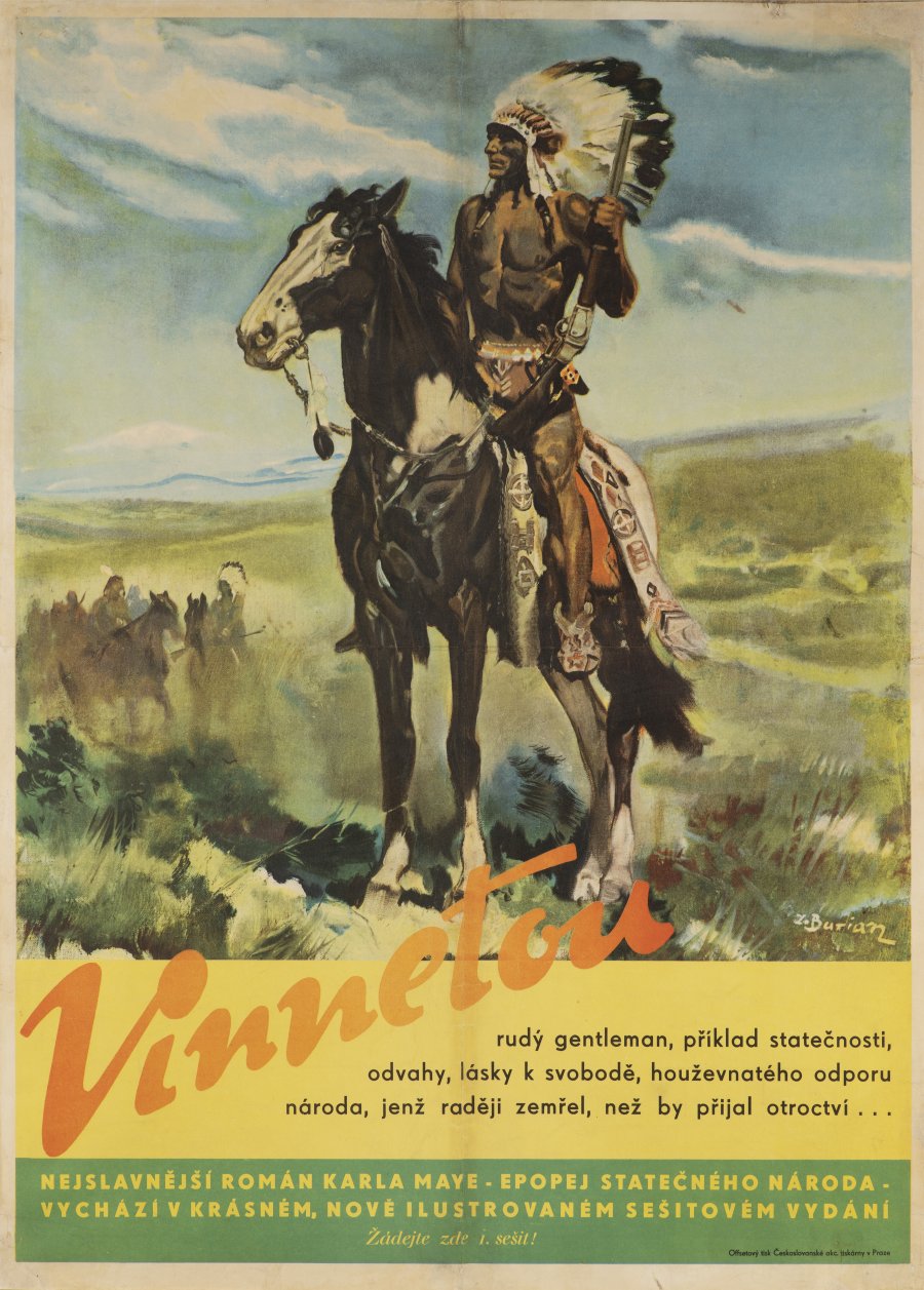 A POSTER FOR THE BOOK VINNETOU