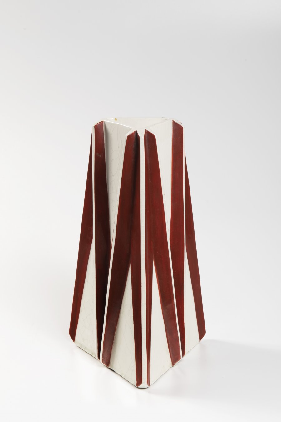 AN ANGULAR VASE