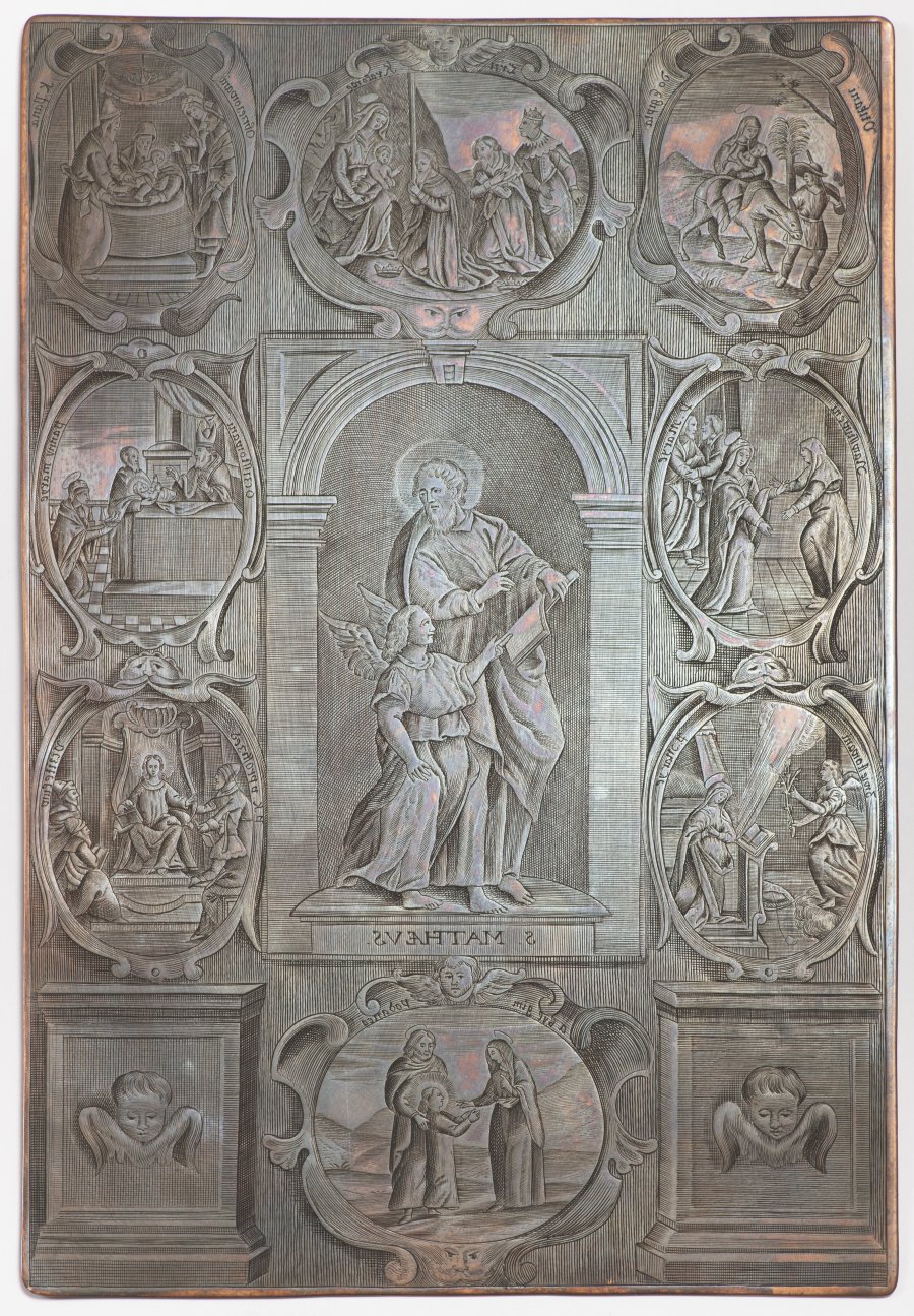 A GROUP OF THREE BAROQUE COPPER DIES FOR PRINTING THE WENCESLAS BIBLE