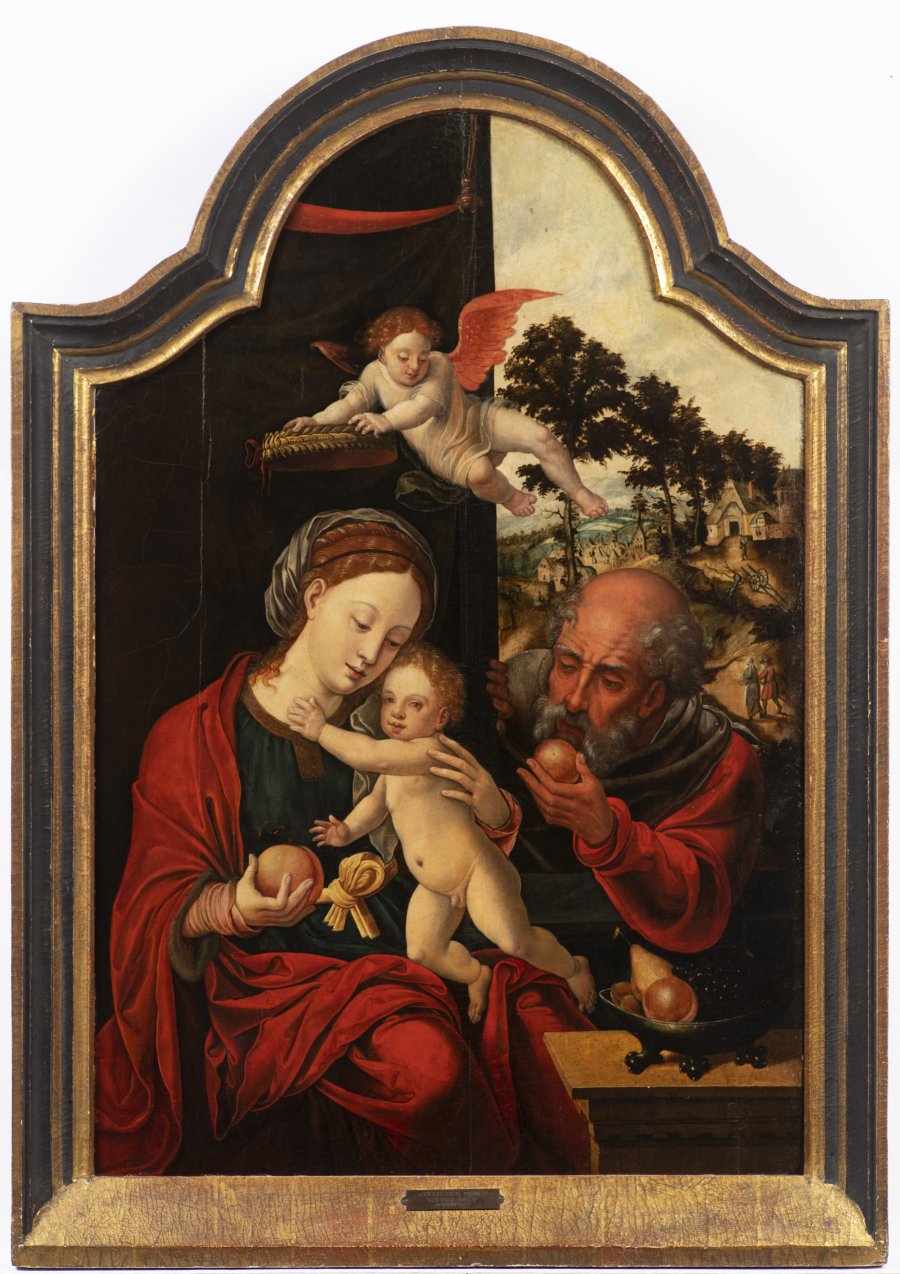 THE HOLY FAMILY WITH AN ANGEL