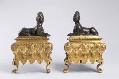 LOUIS XVI. ANDIRONS