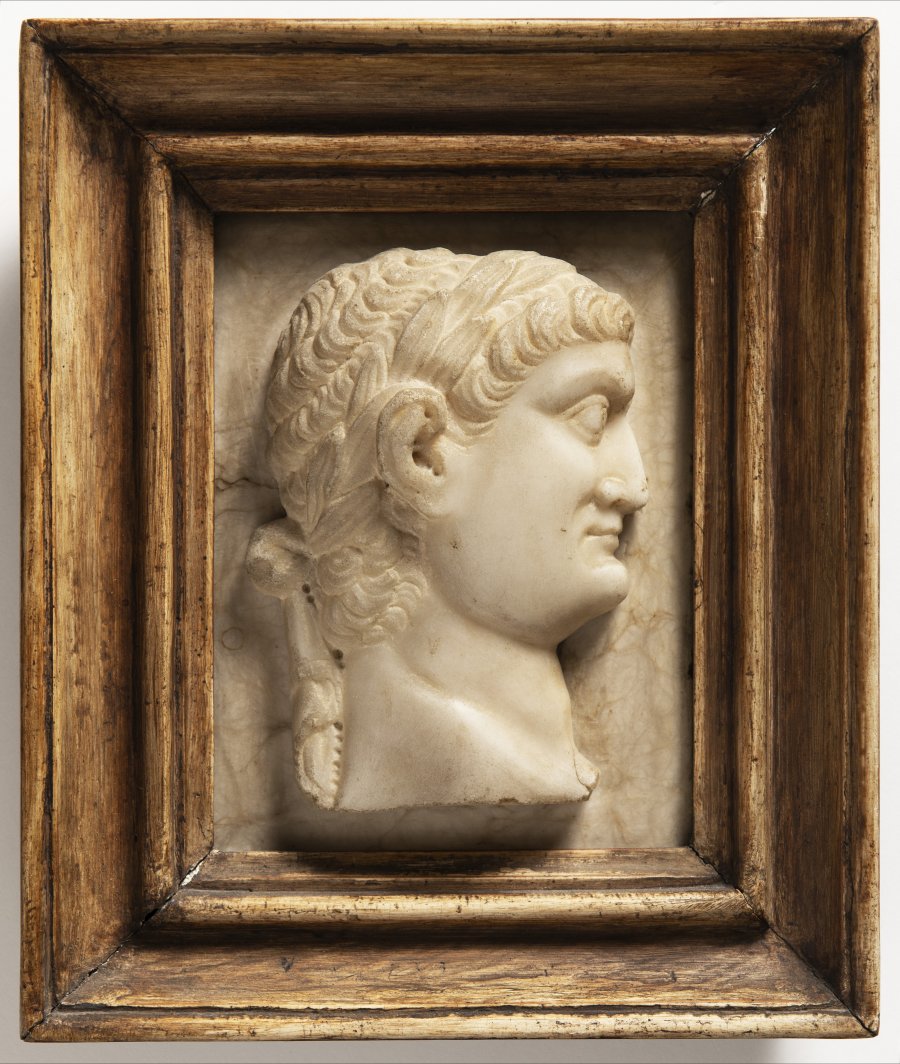 TWO RELIEF PORTRAITS OF ROMAN EMPERORS