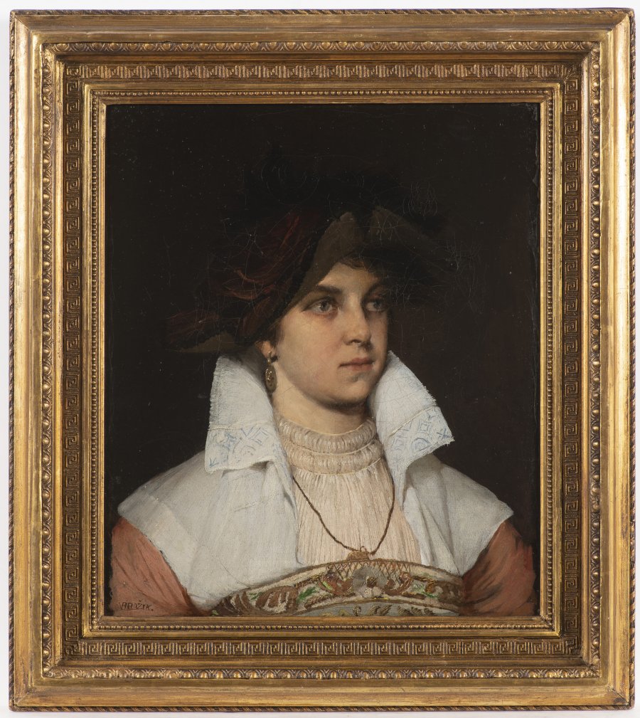 PORTRAIT OF A LADY IN PERIOD DRESS