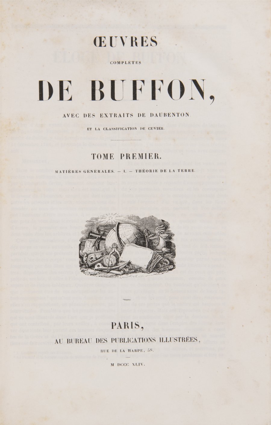 OEUVRES COMPLETES. AVEC DE EXTRAITS DE DAUBENTON