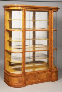 A BIEDERMEIER GLASS CASE