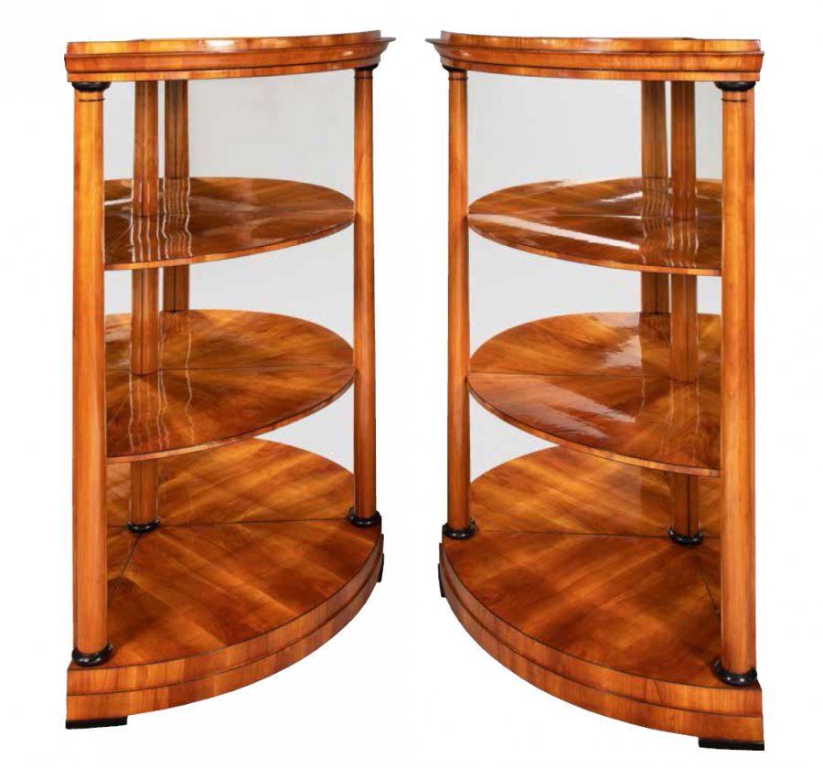 A PAIR OF BIEDERMEIER ETAGERES