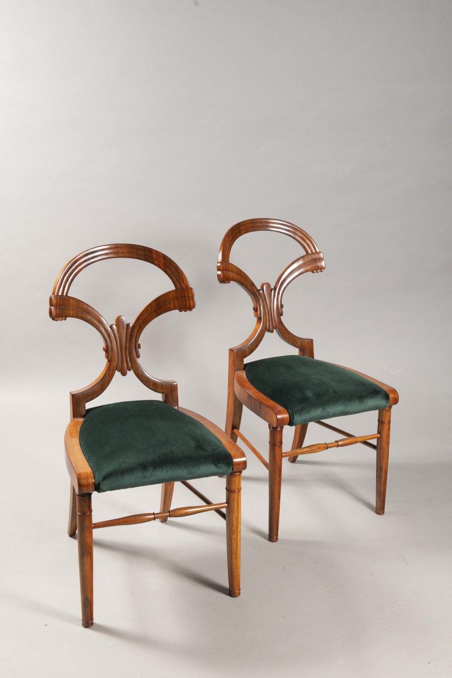 A PAIR OF BIEDERMEIER CHAIRS