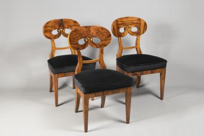 A SUITE OF THREE BIEDERMEIER CHAIRS