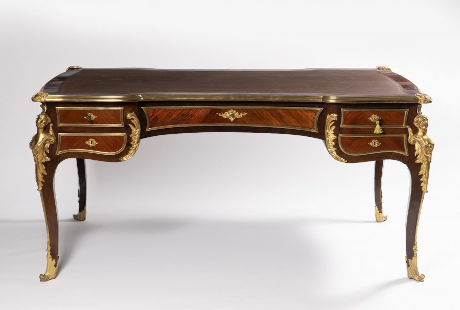 BUREAU PLAT IN STYLE OF LOUIS XV.