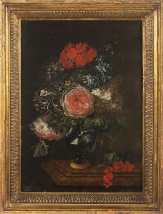 FLORAL STILL LIFE ON A TABLE