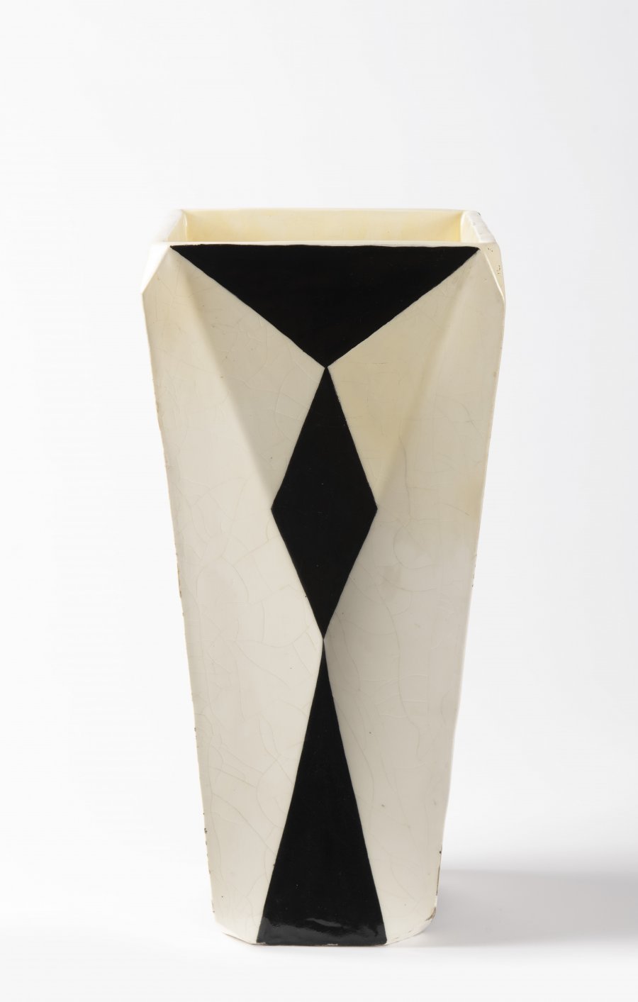 AN ANGULAR VASE