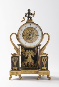 A VIENNESE EMPIRE TABLE CLOCK