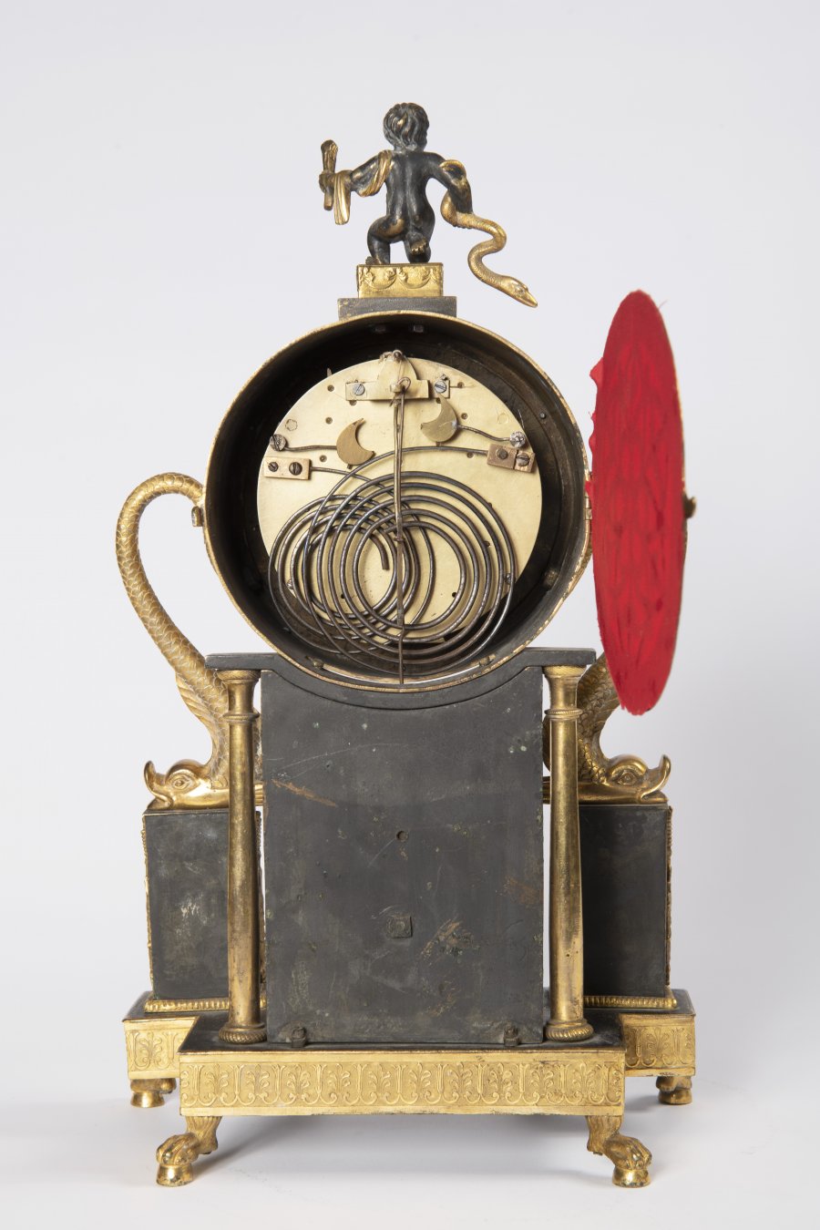 A VIENNESE EMPIRE TABLE CLOCK