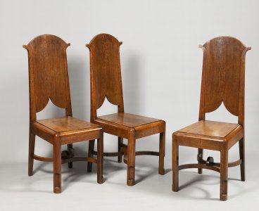 A SUITE OF THREE ART DECO CHAIRS