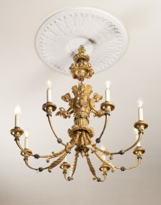 AN EMPIRE CHANDELIER