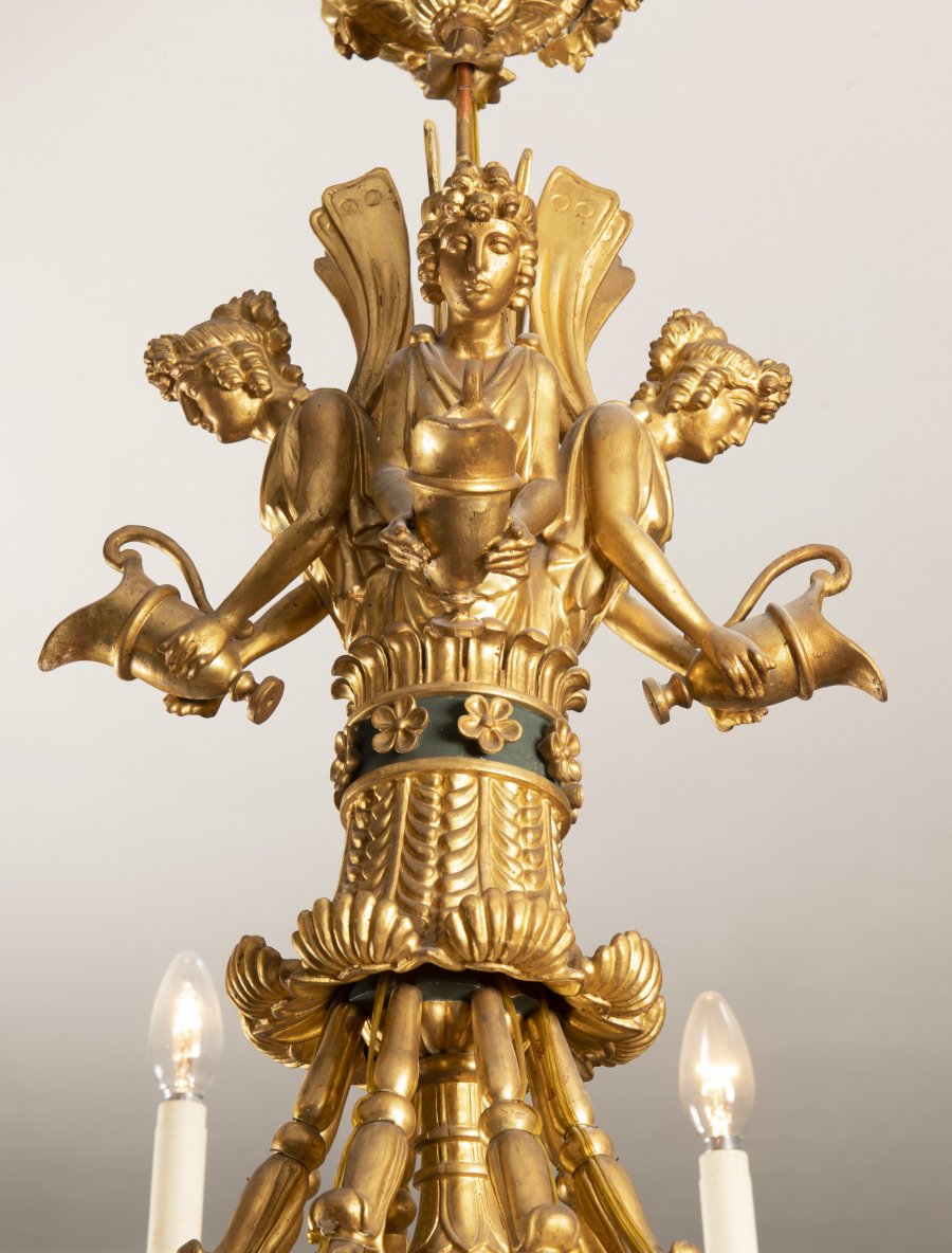 AN EMPIRE CHANDELIER