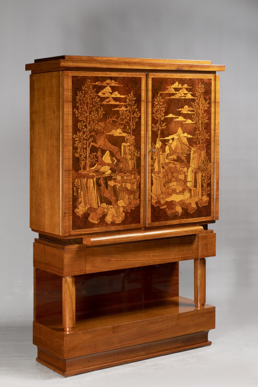 INLAID ART DECO CABINET