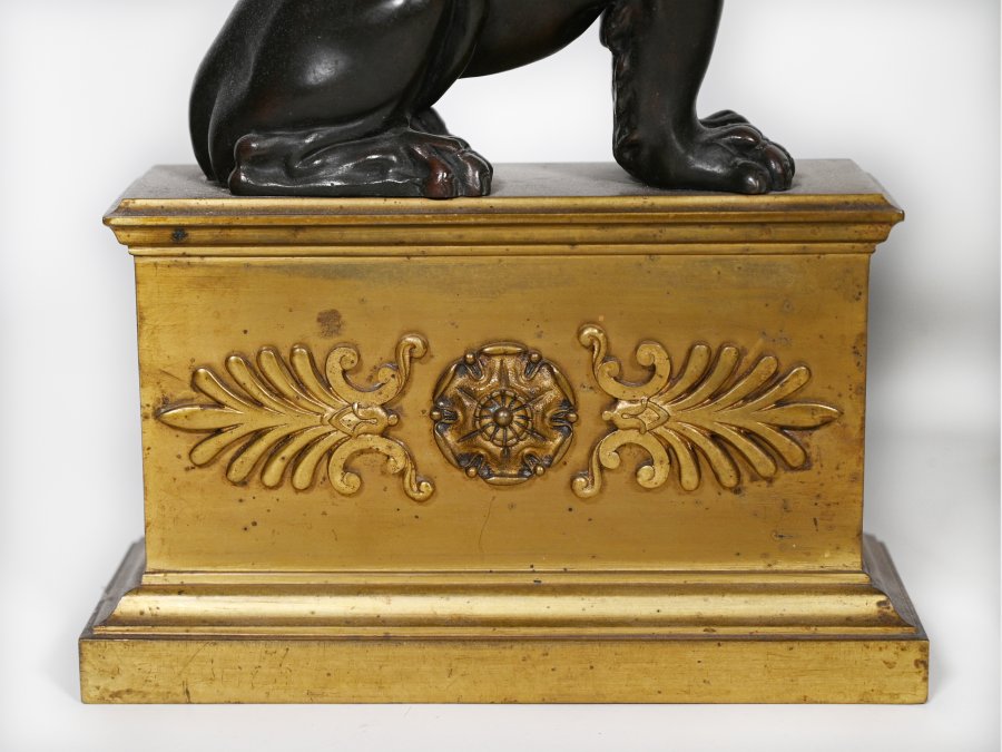 Empire style andirons