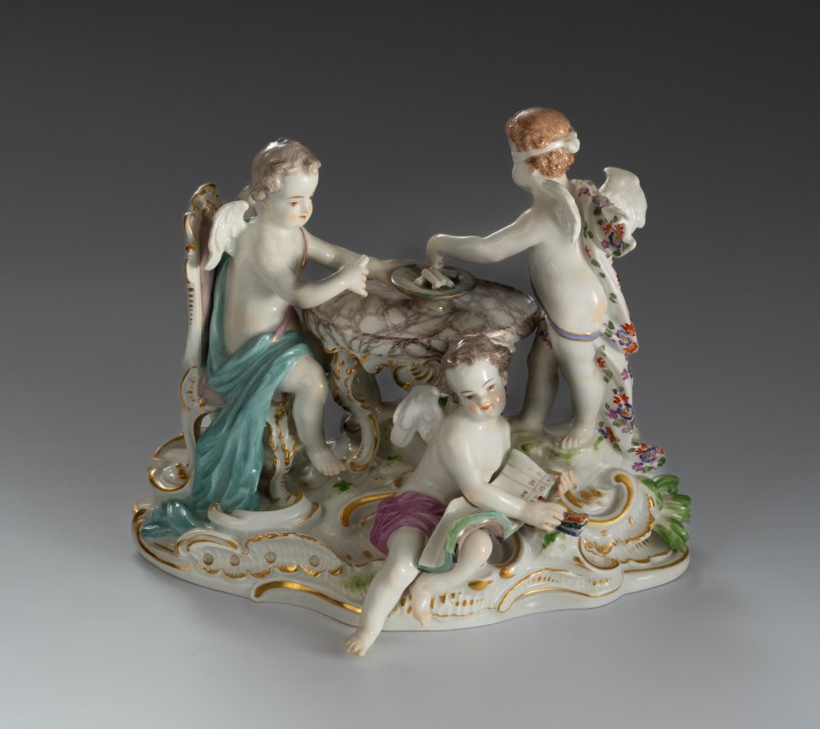 THREE PUTTI MEISSEN