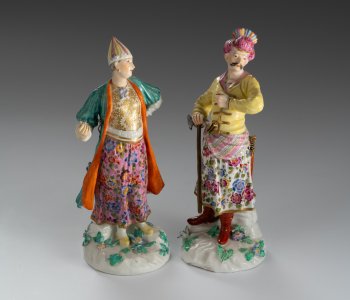 TWO OTTOMANS