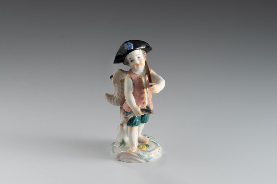 FIGURE OF A FISHERMAN MEISSEN