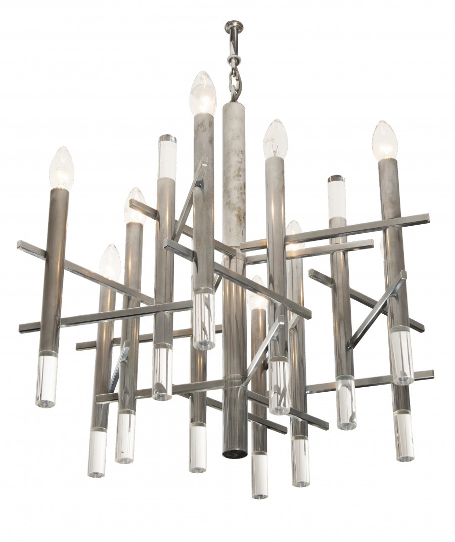 TWO DESIGN CHANDELIERS