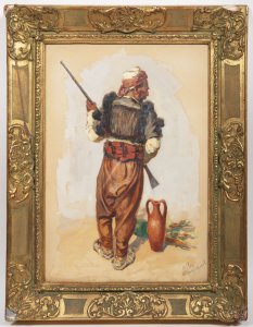 AN ALBANIAN WARRIOR AND AN ALBANIAN WOMAN