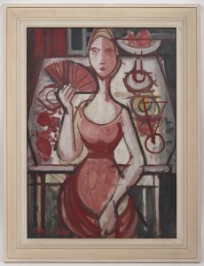 GIRL WITH A FAN