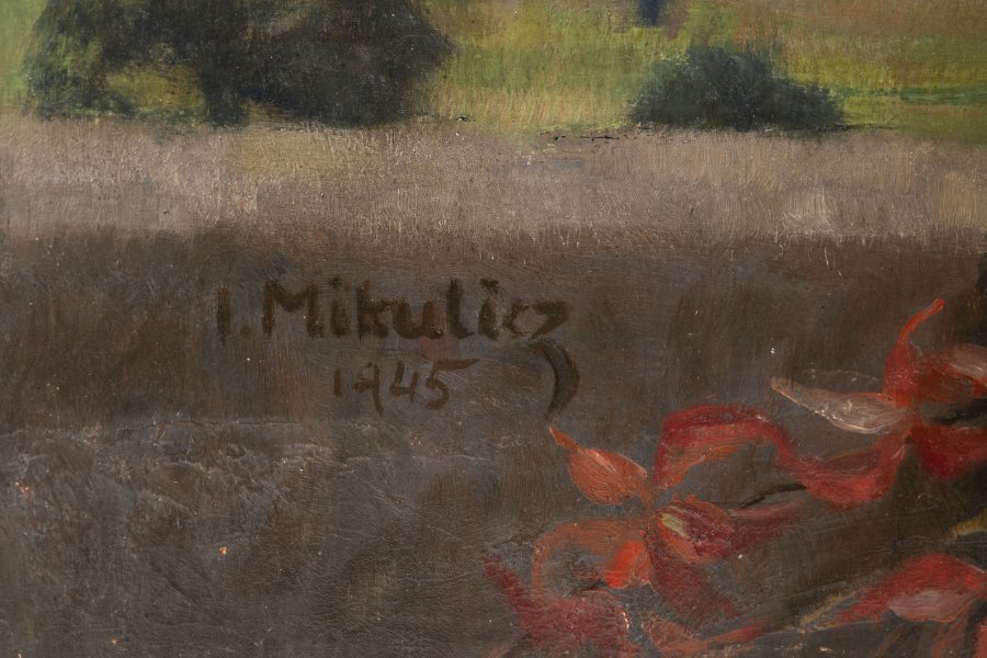 LANDSCAPE WITH A BOUQUET