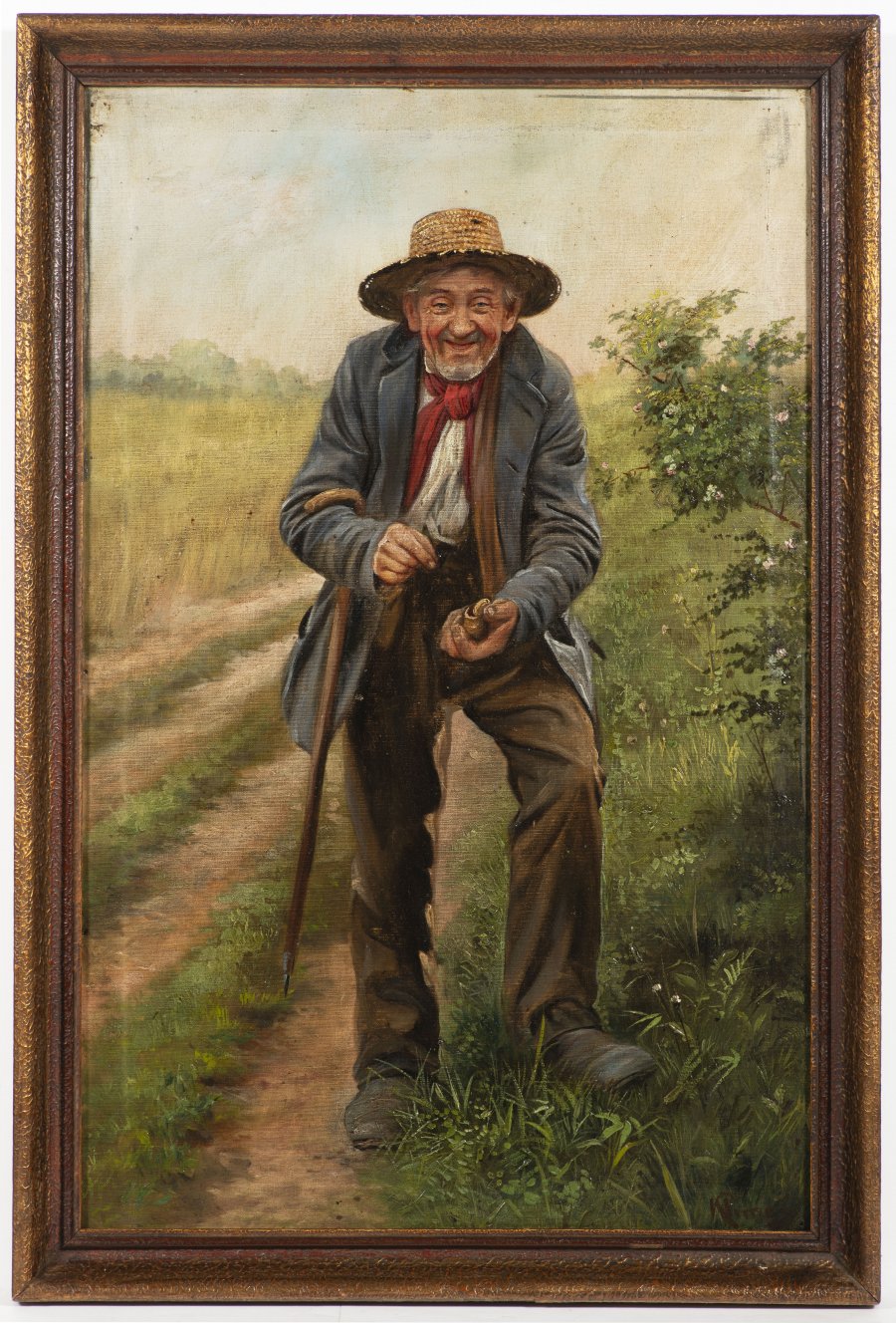 OLD MAN WITH A TOBACCO BOX
