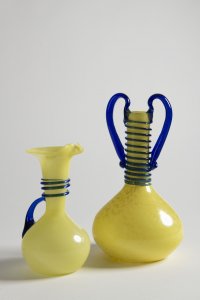 A PAIR OF MURANO STYLE VASES