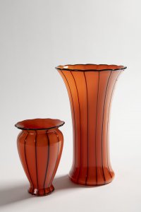 TWO TANGO STYLE VASES
