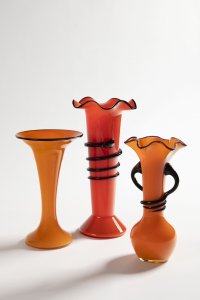THREE TANGO STYLE VASES