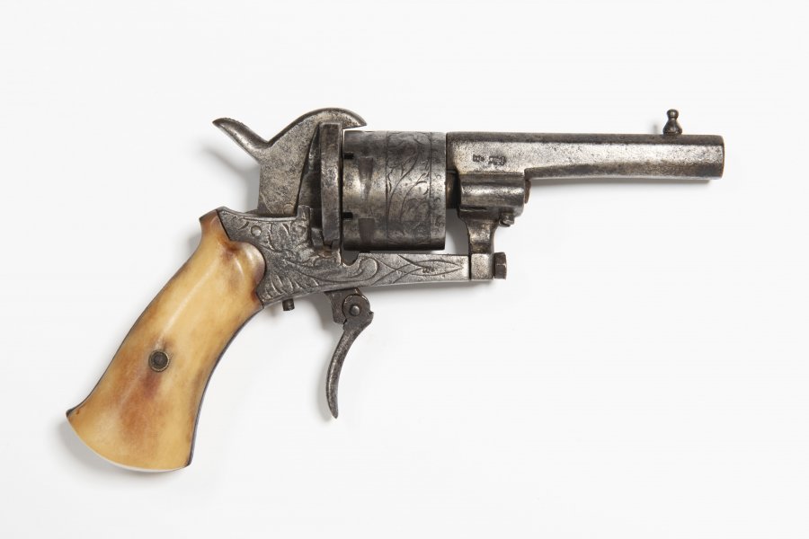 ENGRAVED LEFAUCHEUX-SYSTEM PINFIRE REVOLVER