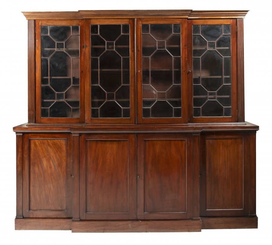 LARGE ENGLISH BOOKCASE
