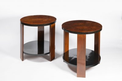 TWO ART DECO TABLE