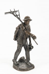 FARMER WITH A RAKE