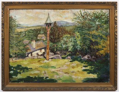 LANDSCAPE WITH A BELL-POST