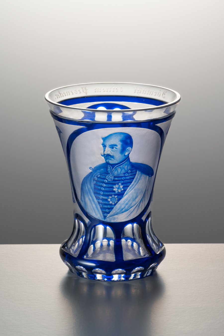 BIEDERMEIER GLASS WITH A PORTRAIT