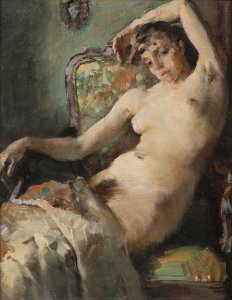 SEATED FEMALE NUDE