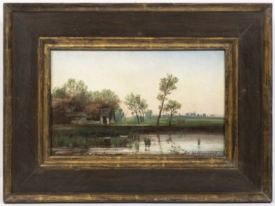 FISHERMAN'S COTTAGE NEAR A POND