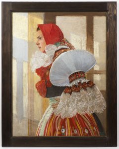 GIRL IN FOLK DRESS FROM VLČNOV