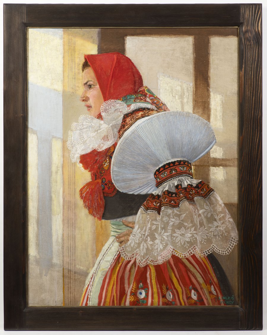GIRL IN FOLK DRESS FROM VLČNOV