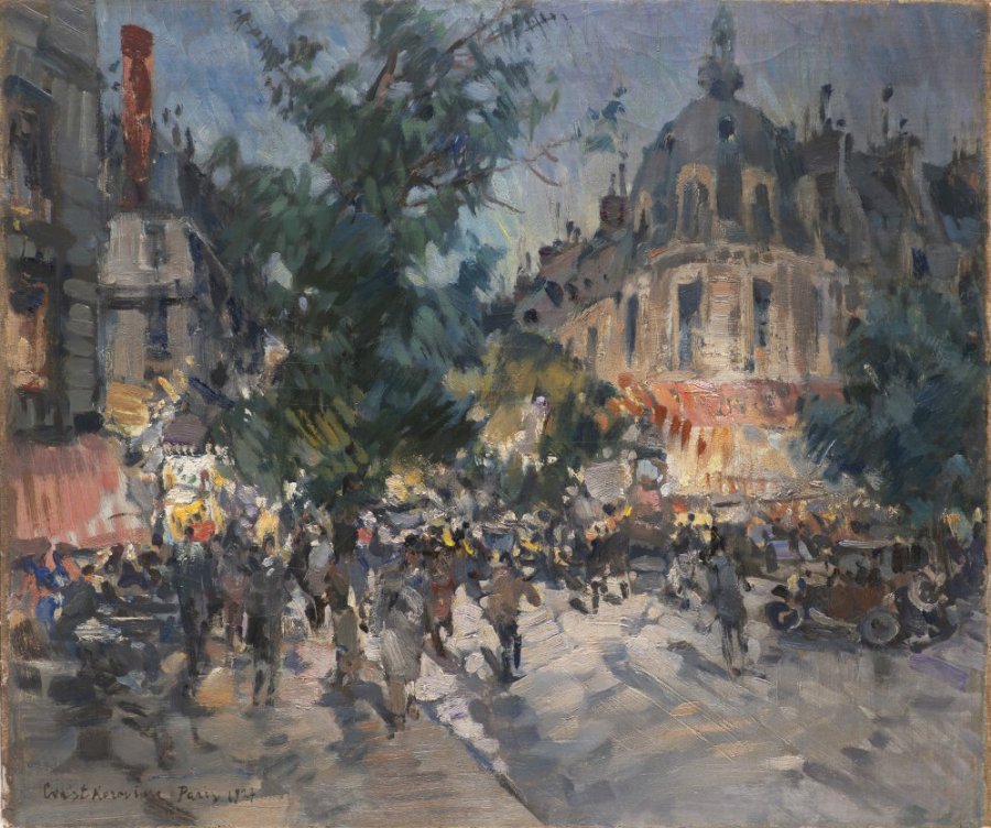 PARISIAN BOULEVARD AT NIGHT