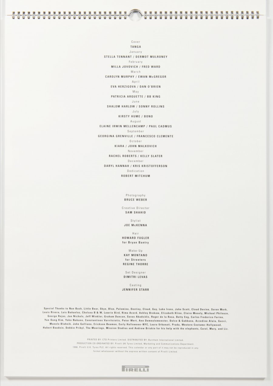 PIRELLI CALENDAR
